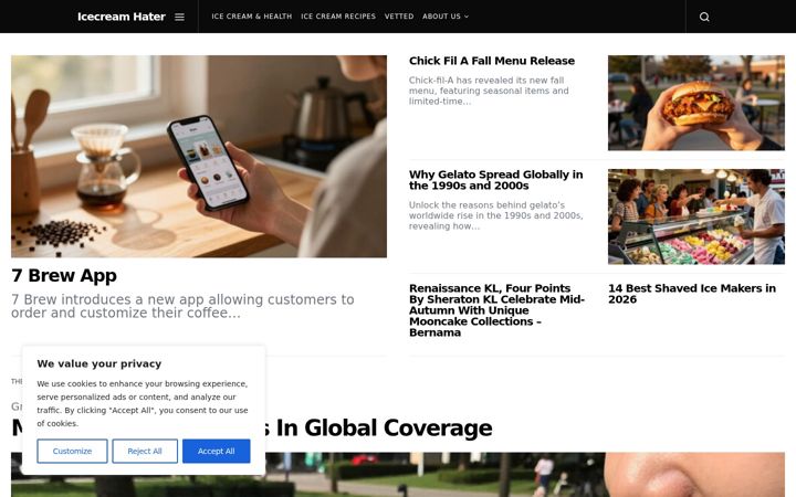 Screenshot of icecreamhater.com