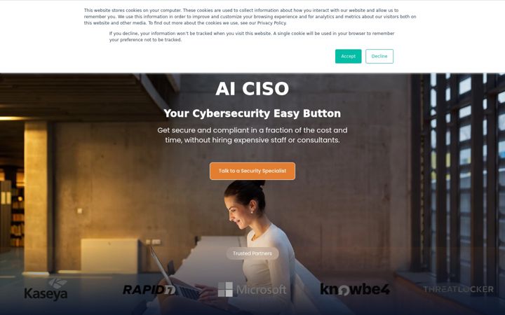Screenshot of icecybersecurity.com