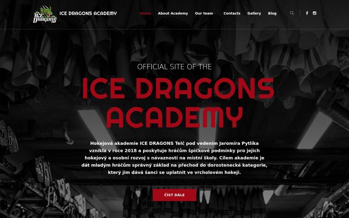 Screenshot of icedragons.cz