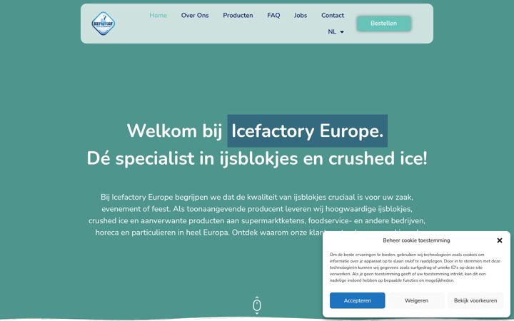 Screenshot of icefactory-europe.com