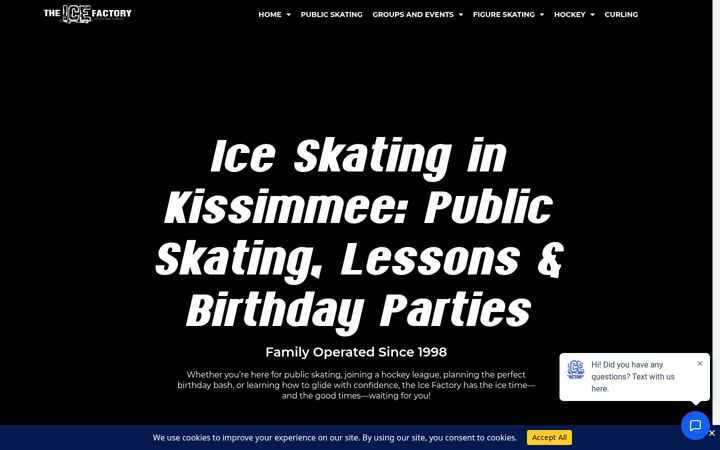 Screenshot of icefactory.com