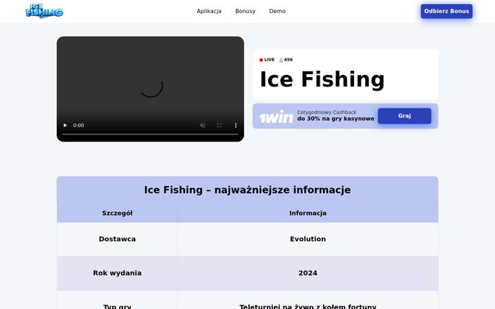 Screenshot of icefishinggame.pl