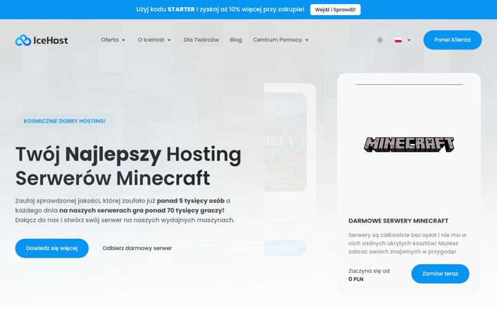 Screenshot of icehost.pl