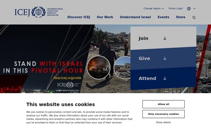 Screenshot of icej.org