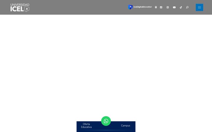 Screenshot of icel.edu.mx