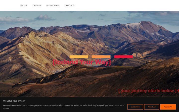 Screenshot of icelandyourway.com