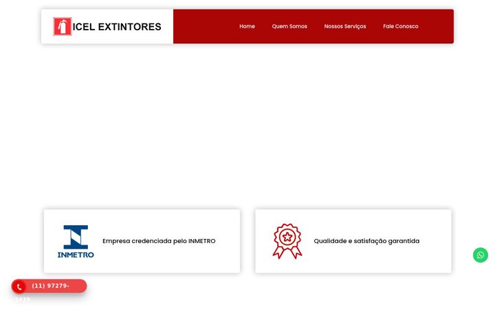 Screenshot of icelextintores.com.br