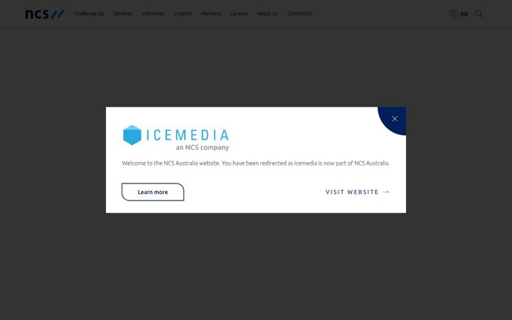 Screenshot of icemedia.com.au