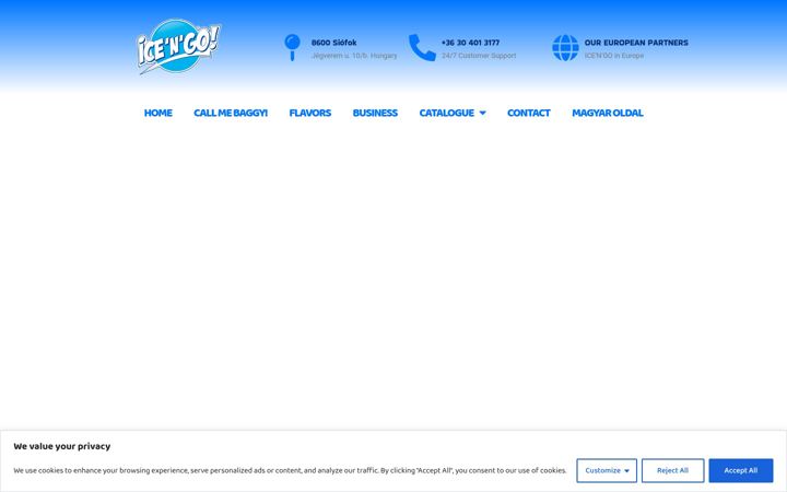 Screenshot of icengo.eu