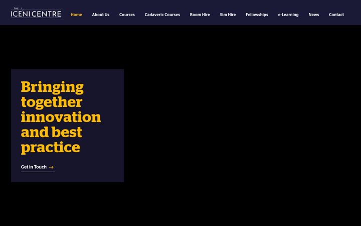 Screenshot of icenicentre.org