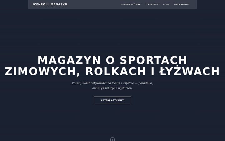 Screenshot of icenroll.pl