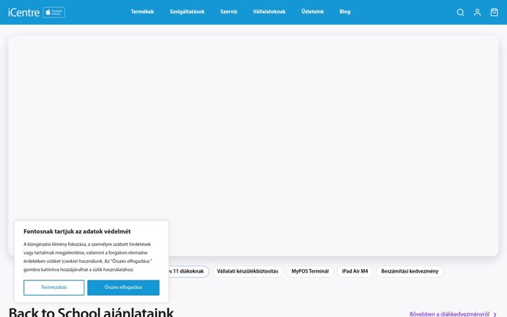 Screenshot of icentre.hu