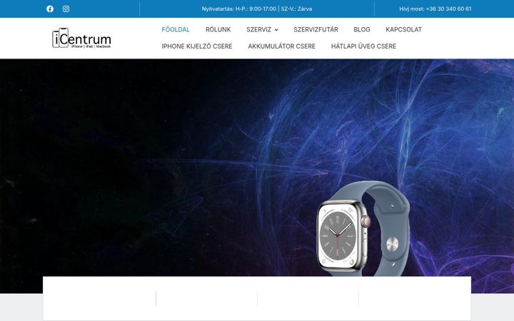 Screenshot of icentrum.hu