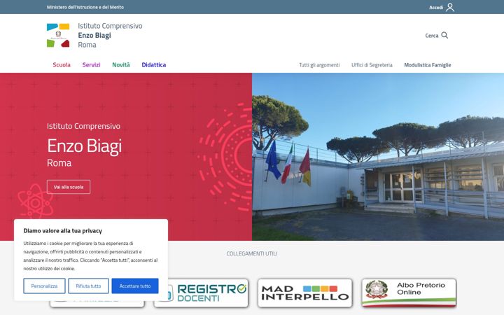 Screenshot of icenzobiagi.edu.it