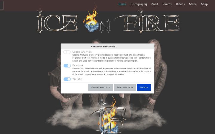 Screenshot of iceonfire.it