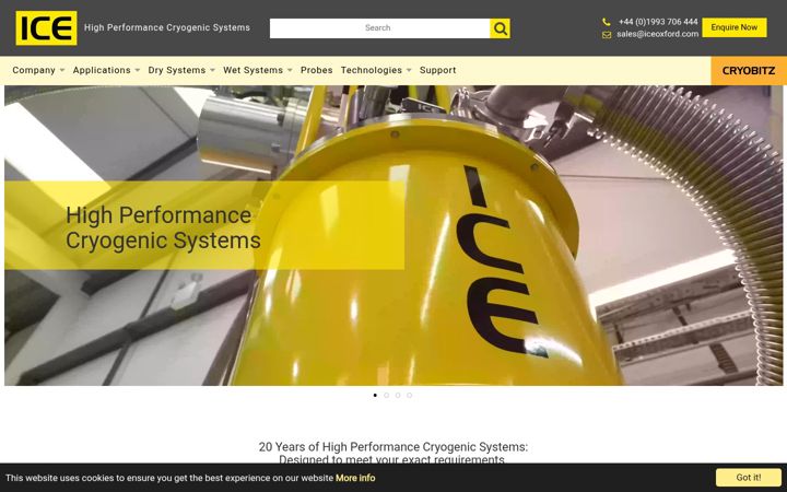 Screenshot of iceoxford.com