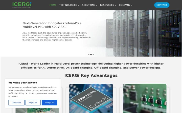 Screenshot of icergi.com