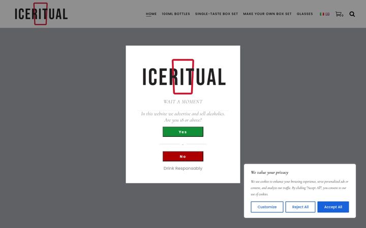Screenshot of iceritual.com