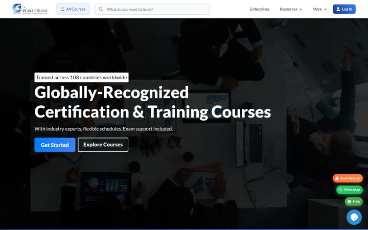 Screenshot of icertglobal.com