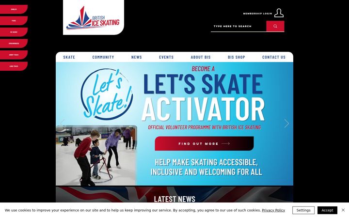 Captură de ecran a iceskating.org.uk