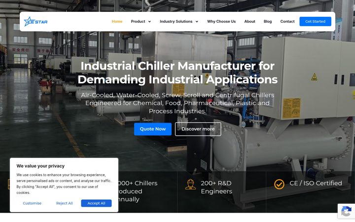 Screenshot of icestartec.com