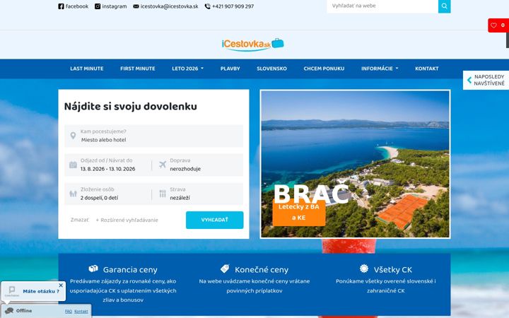 Screenshot of icestovka.sk