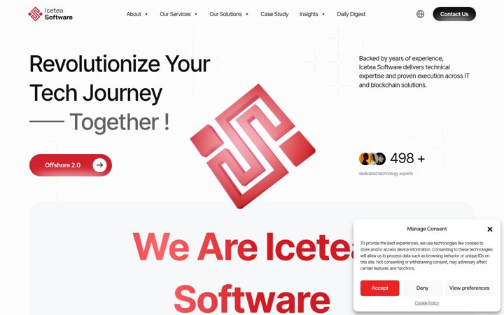 Captura de pantalla de iceteasoftware.com