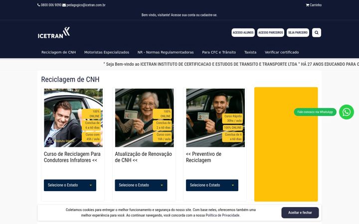 Screenshot of icetran.com.br