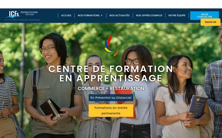 Captura de pantalla de icf-atlantique-stnazaire.com