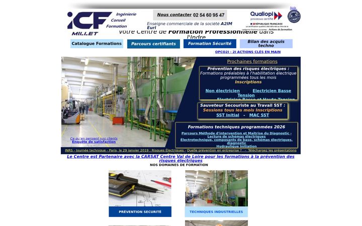 Screenshot of icf-millet.eu