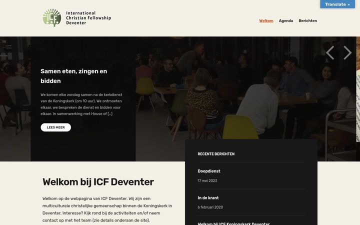 Screenshot of icfdeventer.nl