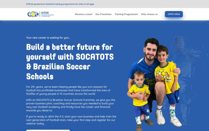 Screenshot of icfds.com