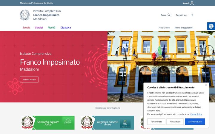Screenshot of icfrancoimposimato.edu.it