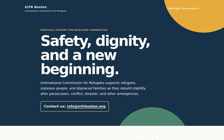 Screenshot of icfrboston.org
