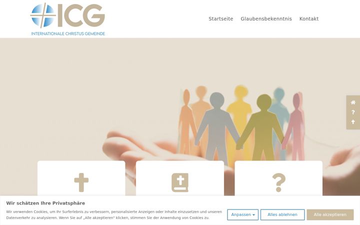 Screenshot of icg-bochum.de