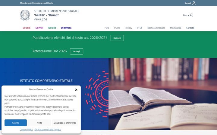 Screenshot of icgentilibruno.edu.it