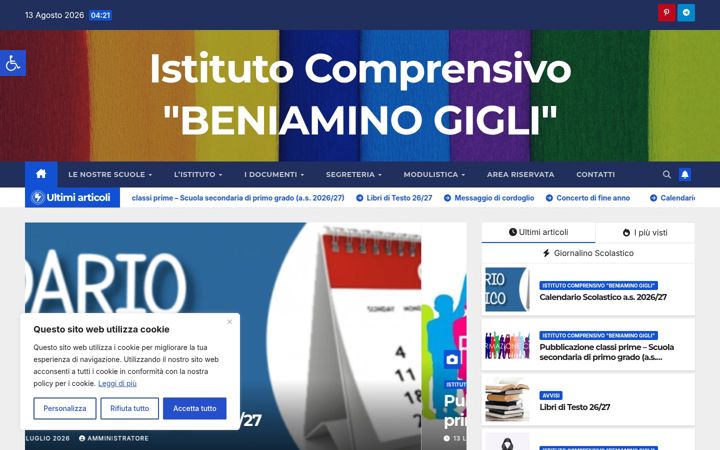 Screenshot of icgigli.edu.it