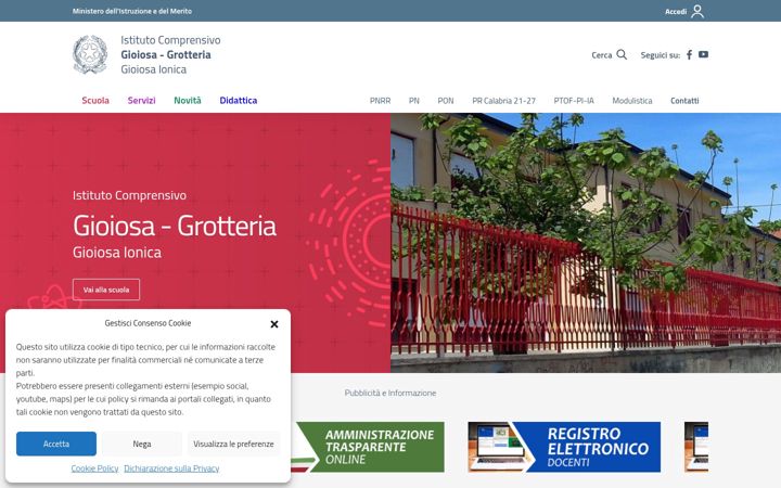 Screenshot of icgioiosagrotteria.edu.it