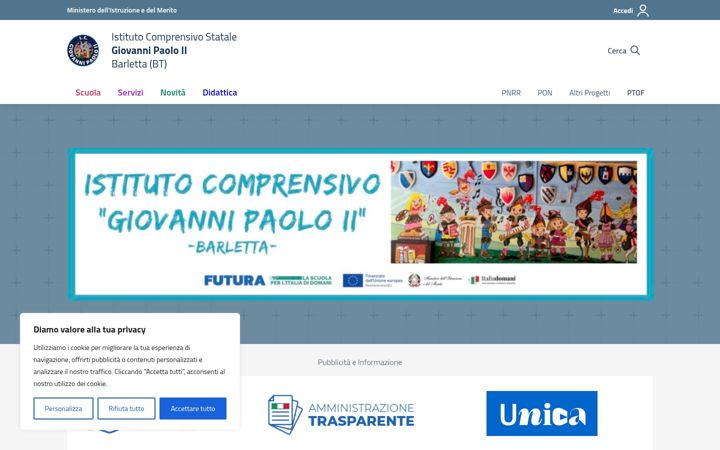 Screenshot of icgp2.edu.it