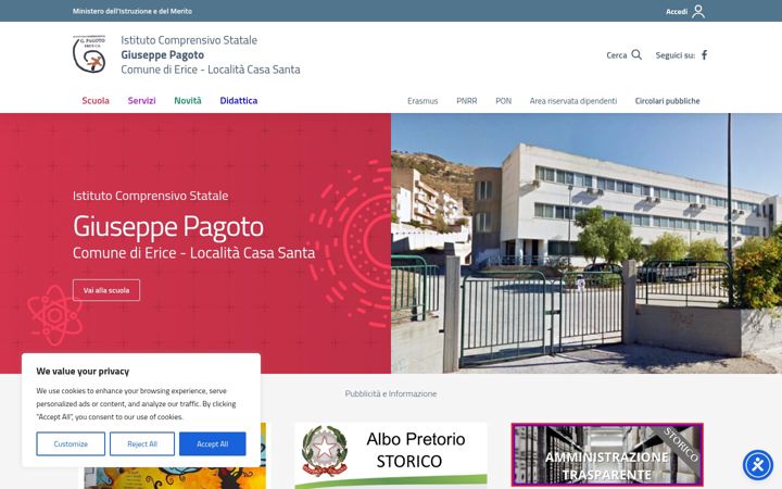 Screenshot of icgpagoto.edu.it