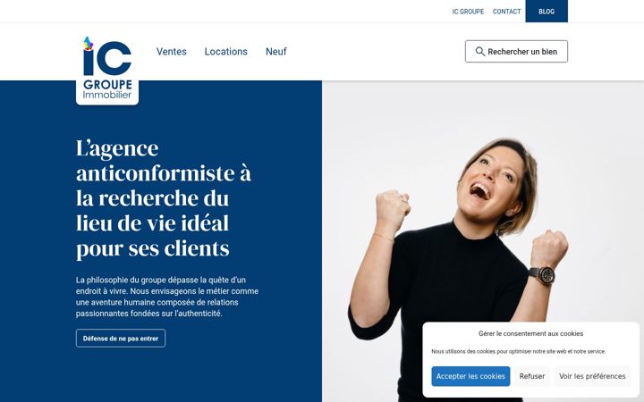 Screenshot of icgroupe.lu