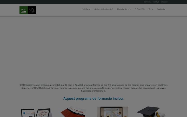 Screenshot of icguniversity.com