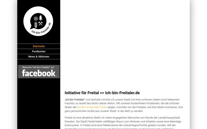 Screenshot of ich-bin-freitaler.de