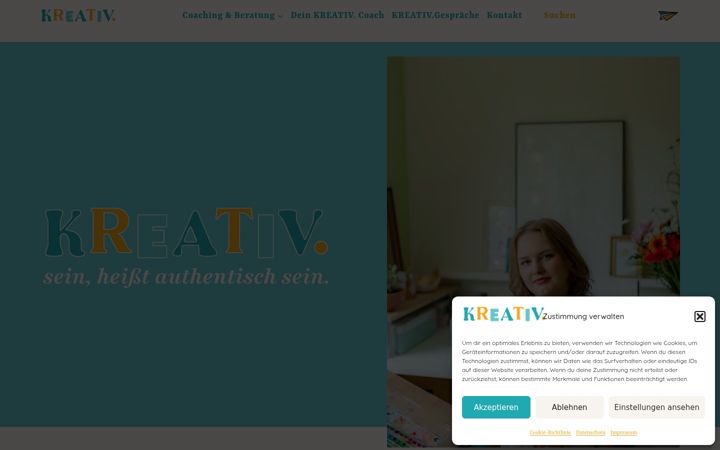 Screenshot of ich-bin-kreativ.de
