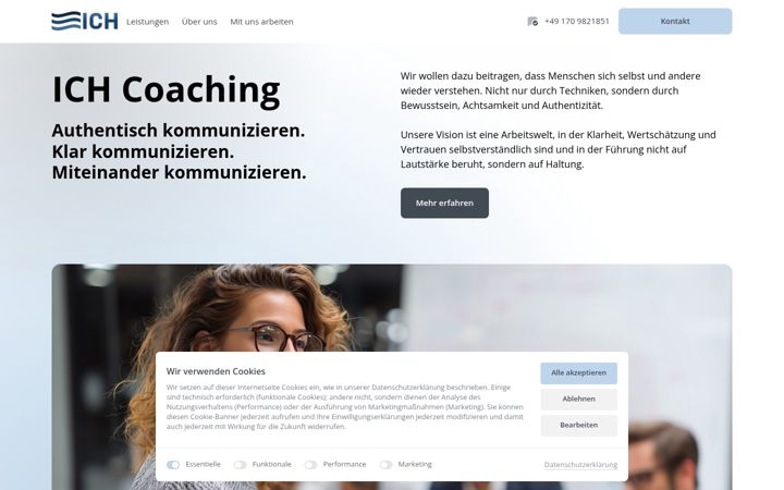 Screenshot of ich-coaching.com
