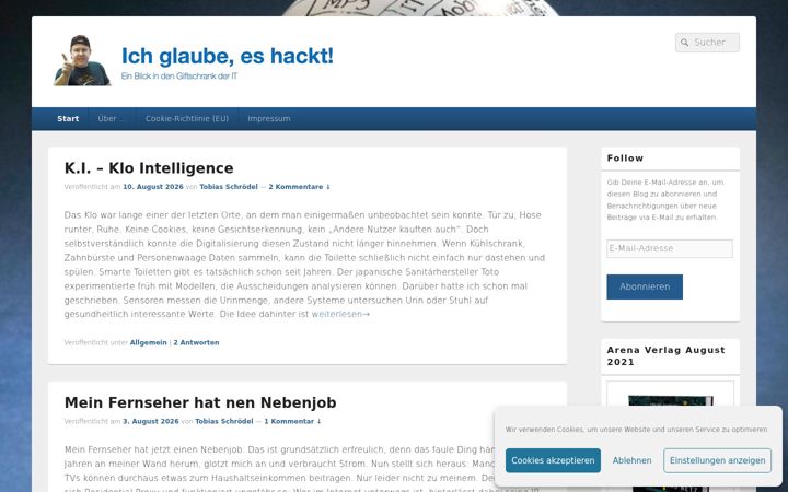 Screenshot of ich-glaube-es-hackt.com