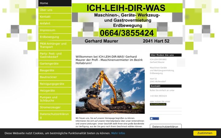 Screenshot of ich-leih-dir-was.at