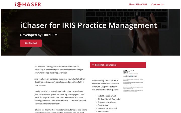 Screenshot of ichaser.co.uk