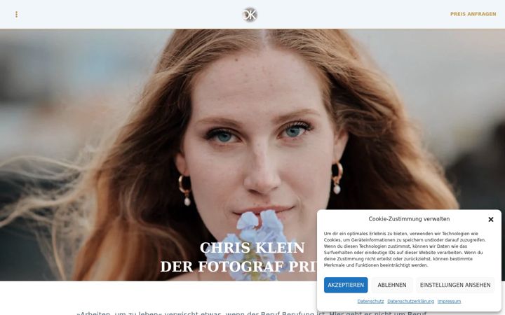 Screenshot of ichbinchris.com