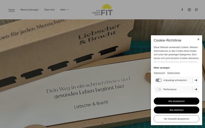 Screenshot of ichdrueckdichfit.de
